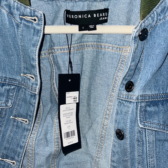 Veronica Beard Jean Emelia Combo Jacket in Pebble Stone S - Picture 5 of 7